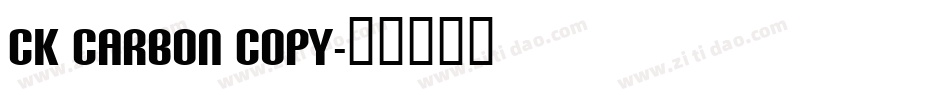 CK Carbon Copy字体转换